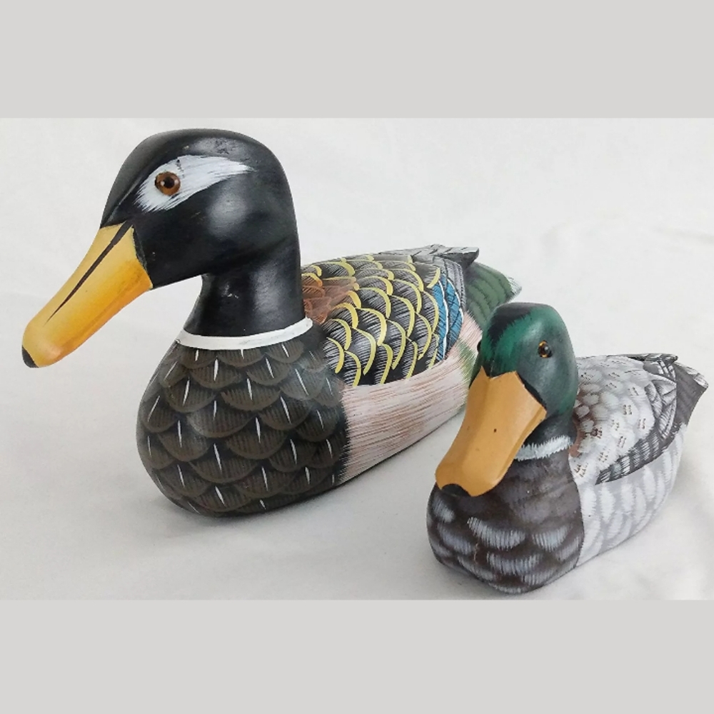 Duck Decoys 1Hardwood P.R.C 1Softwood Unknown LOOK - Picture 1 of 8